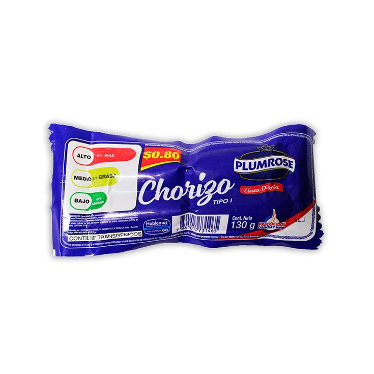 CHORIZO PLUMROSE LINEA DIARIA 130GR