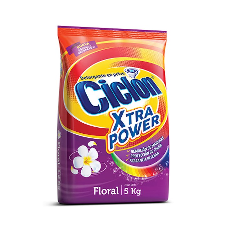 DETERGENTE CICLON FLORAL 5KG