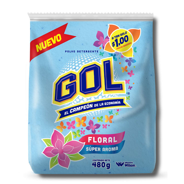 DETERGENTE POLVO GOL FLORAL 450GR