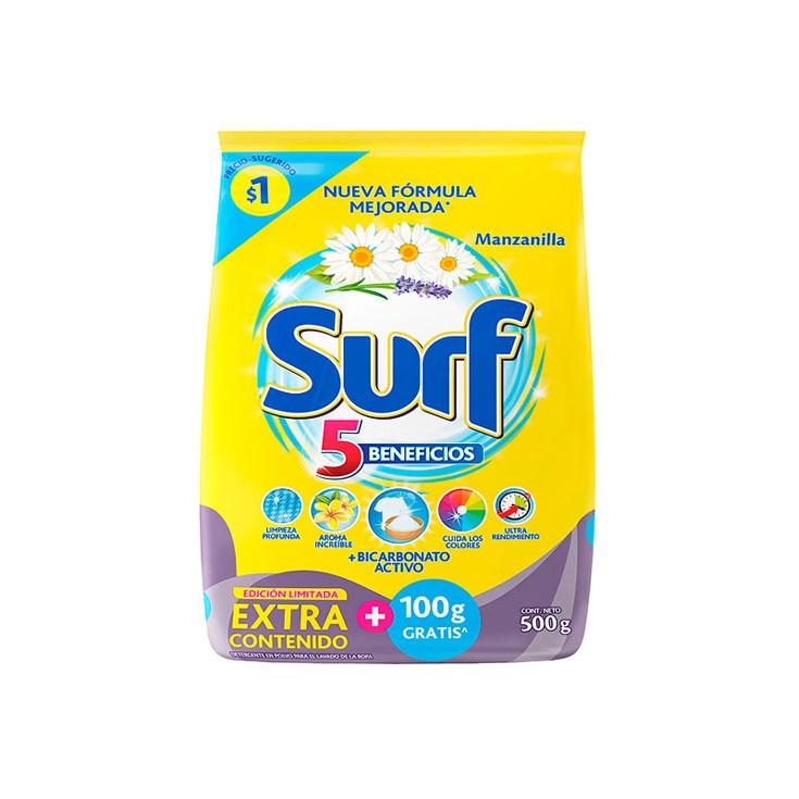 DETERGENTE SURF MANZANILLA 400GR
