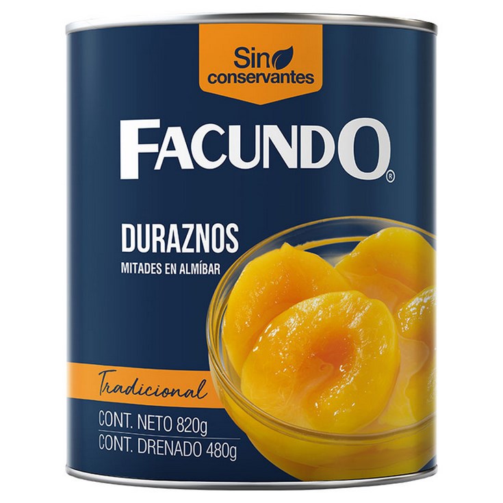DURAZNO MITADES FACUNDO 820G