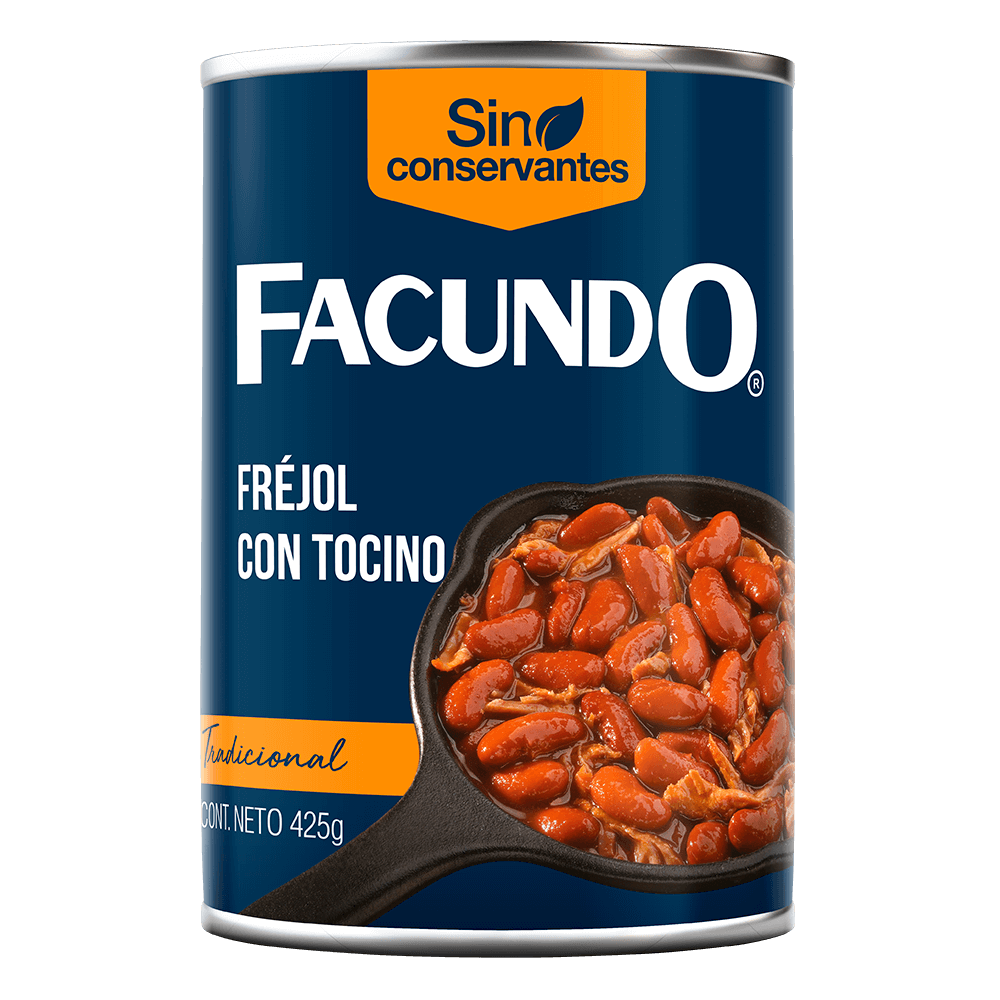 FACUNDO FREJOL CON TOCINO 425GR
