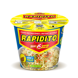 FIDEO RAPIDITO ORIENTAL VASO POLLO 65GR