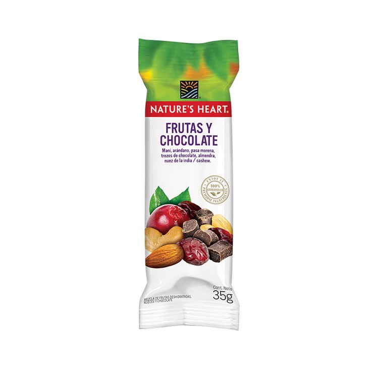 FRUTAS Y CHOCOLATES NATURES HEART 35GR