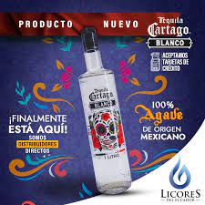 TEQUILA CARTAGO BLANCO 1 LITRO