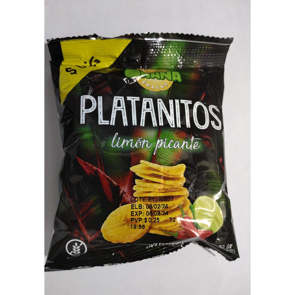 SNACK PLATANITOS OHANA LIMON PICANTE 30GR