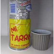 TARRINA DE 1 LITRO PLOMA NOVOVASOS X 50 UNIDADES