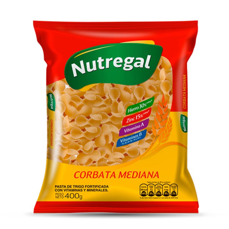 FIDEO NUTREGAL CORBATA MEDIANA 200GR