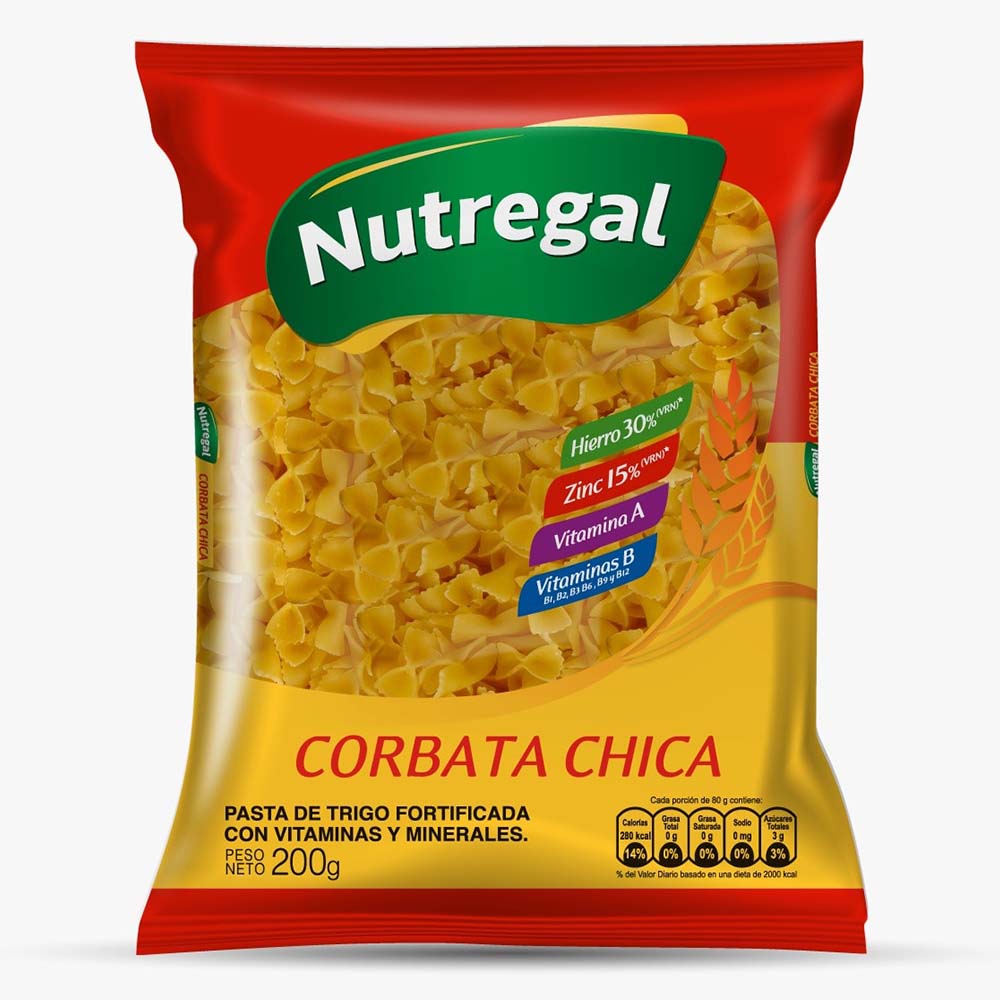 FIDEO NUTREGAL CORBATA CHICA 200GR