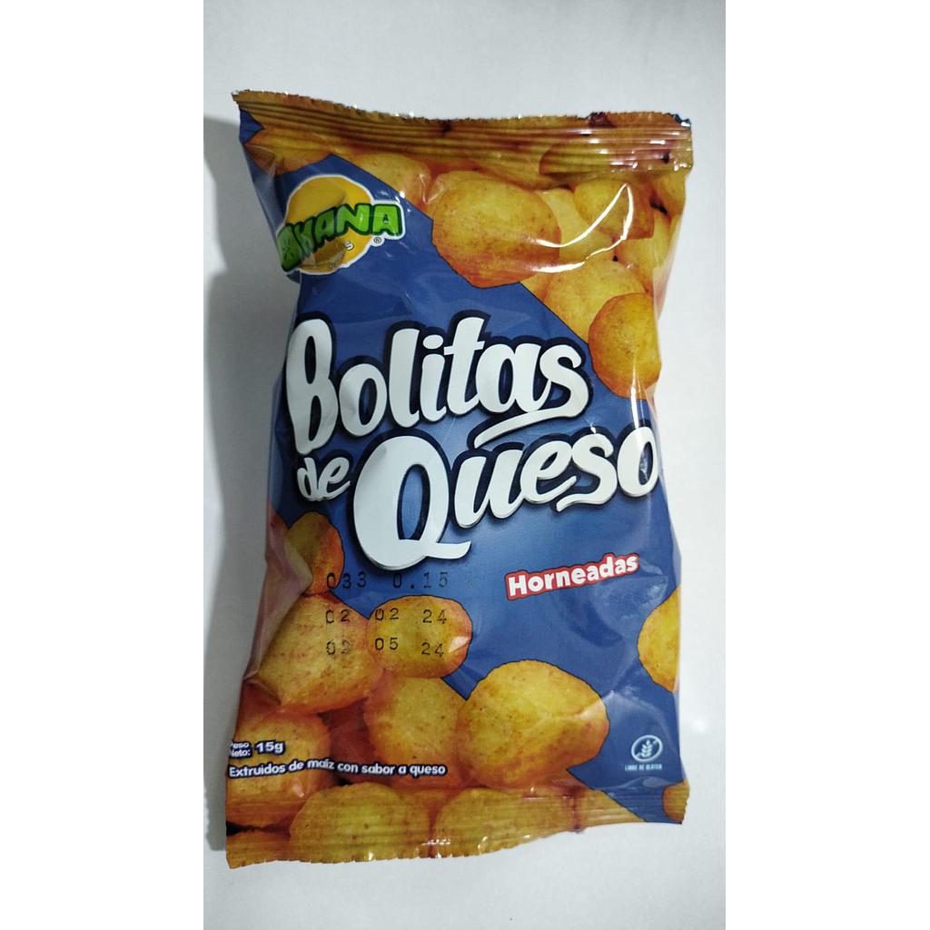 SNACK BOLITAS DE QUESO OHANA 15GR