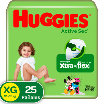 PAÑAL HUGGIES ACTSEC XG x25