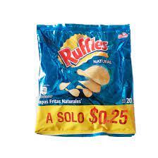 PAPAS RUFFLES NATURAL 18GR