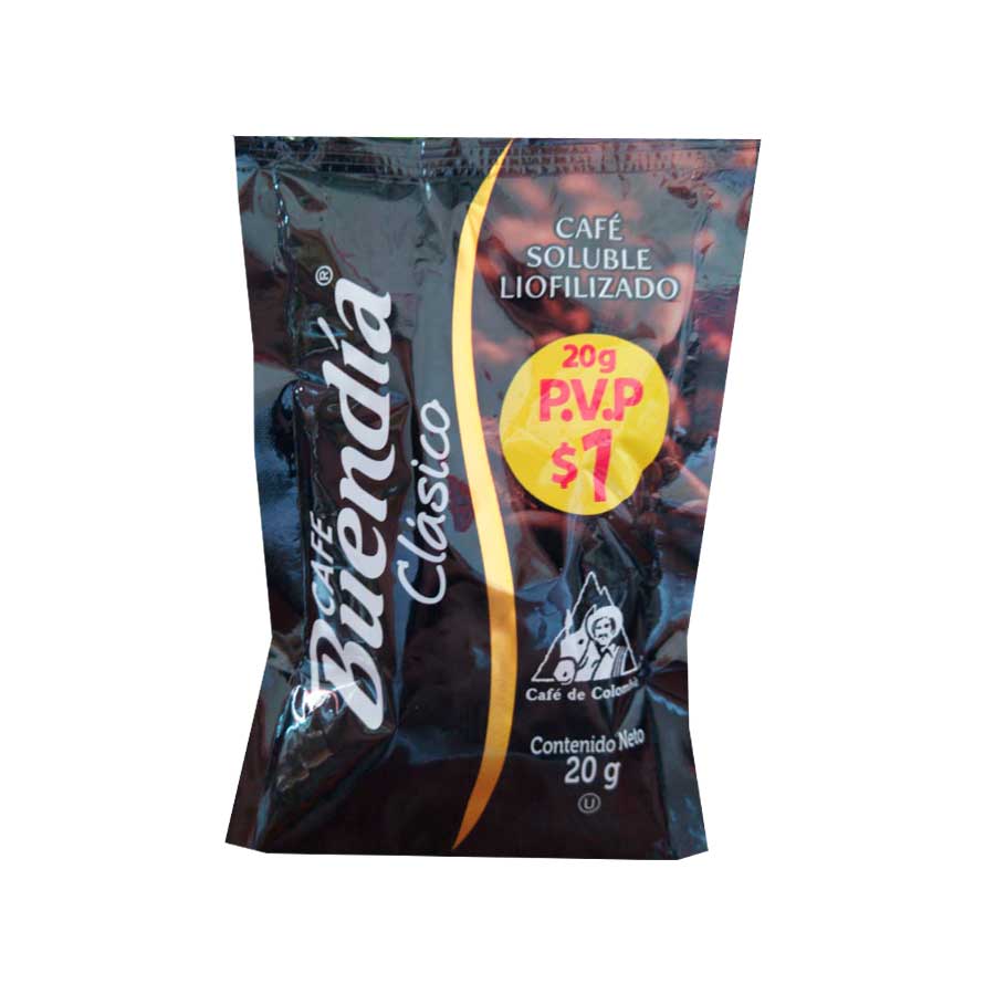 CAFE BUEN DIA SOLUBLE CLASICO 20GR
