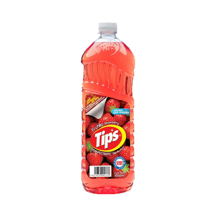 DESINFECTANTE TIPS FRUTILLA 1000ML