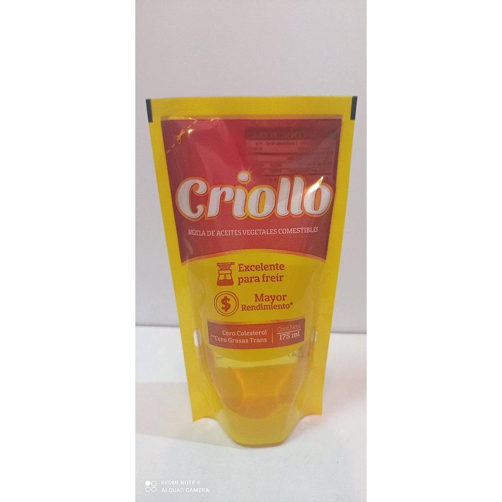 ACEITE CRIOLLO FUNDA 900ML