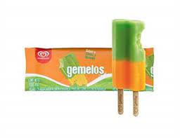 HELADO GEMELOS LIMON Y NARANJA 