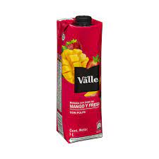 JUGO DEL VALLE MANGO Y FRESA TETRAPACK 1LITRO