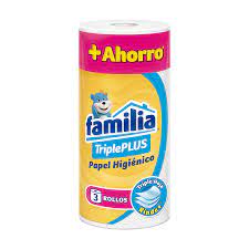 PAPEL HIGIENICO FAMILIA TRIPLEPLUS X3