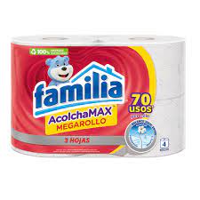 PAPEL HIGIENICO FAMILIA ACOLCHAMAX MEGAROLLO X4