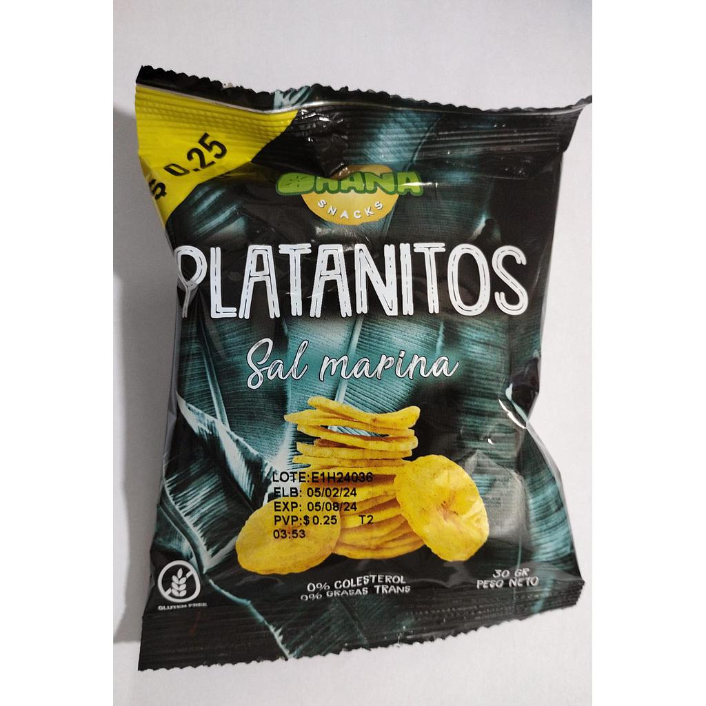 SNACK PLATANITOS SAL MARINA OHANA 30GR
