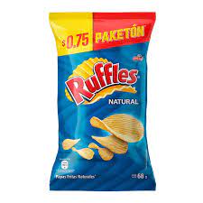 PAPAS RUFFLES NATURAL 68GR