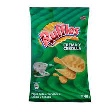 PAPAS RUFFLES CREMA Y CEBOLLA 40G
