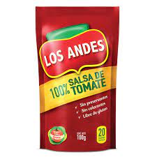 SALSA DE TOMATE LOS ANDES DOYPACK 100GR
