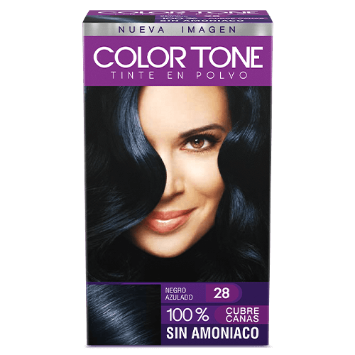 TINTE COLOR TONE EN POLVO NEGRO AZULADO 28