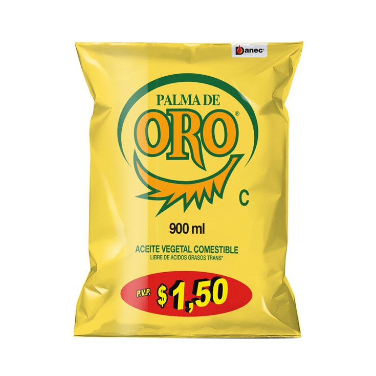 ACEITE PALMA DE ORO FUNDA 900ML