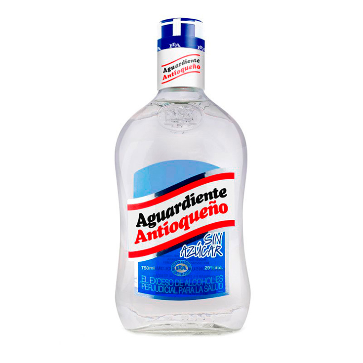 AGUARDIENTE ANTIOQUEÑO SIN AZUCAR 750ML 
