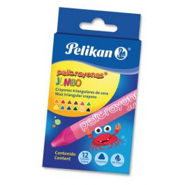 CRAYON JUMBO TRIANGULAR PELIKAN X12