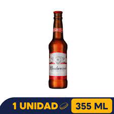 CERVEZA BUDWEISER BOTELLA 355ML X1