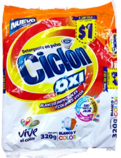 DETERGENTE CICLON QUITA MANCHAS 320GR