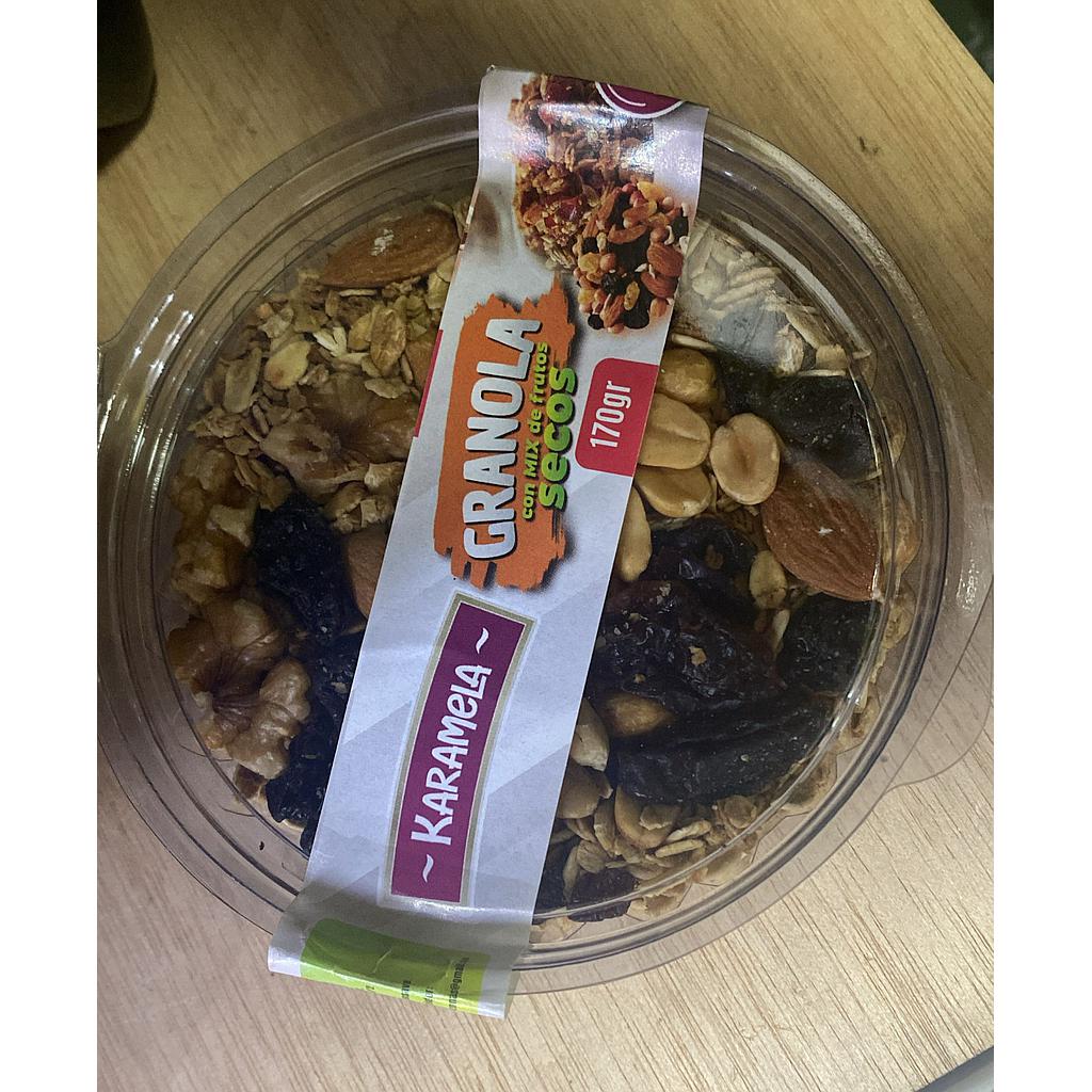 GRANOLA CON FRUTOS SECOS TARRINA 170GR