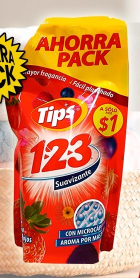 SUAVIZANTE 1-2-3 FRUTOS ROJOS 420ML