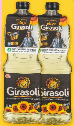 COMBO ACEITE GIRASOLI 1LT X $4.99
