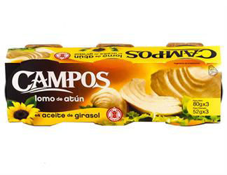 ATUN GIRASOL CAMPOS 80GR / 4PACK 