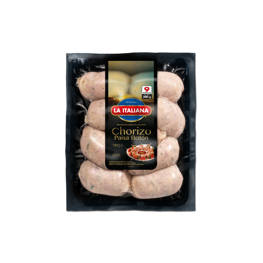 CHORIZO LA ITALIANA PAISA BOTON135GR