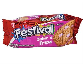 GALLETA FESTIVAL FRESA 33.6GR