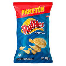 PAPAS RUFFLES NATURAL 74GR
