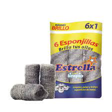 LUSTRE ESPONJILLAS 6X1 ESTRELLA 