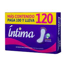 PROTECTORES DIARIOS INTIMA X120