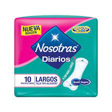 PROTECTORES DIARIOS LARGOS NOSOTRAS X10