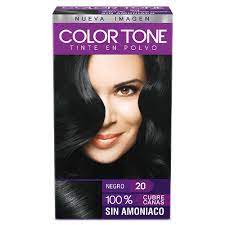 TINTE COLOR TONE EN POLVO NEGRO 20