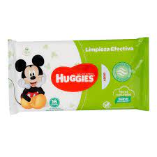 PAÑITOS HUGGIES LIMPIEZA EFECTIVAx16