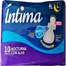 TOALLA INTIMA NOCTURNA ALAS X10