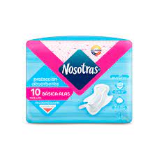 TOALLAS HIGIENICA NOSOTRAS BASICA X10