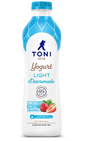 YOGURT TONI 100 FRUTILLA DESCREMADO 950ML