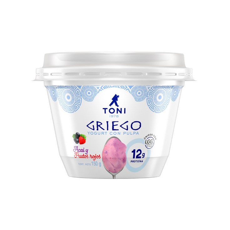 YOGURT TONI GRIEGO FRUTOS ROJOS ACAI 150GR