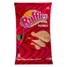 PAPAS RUFFLES PICANTES 136GR